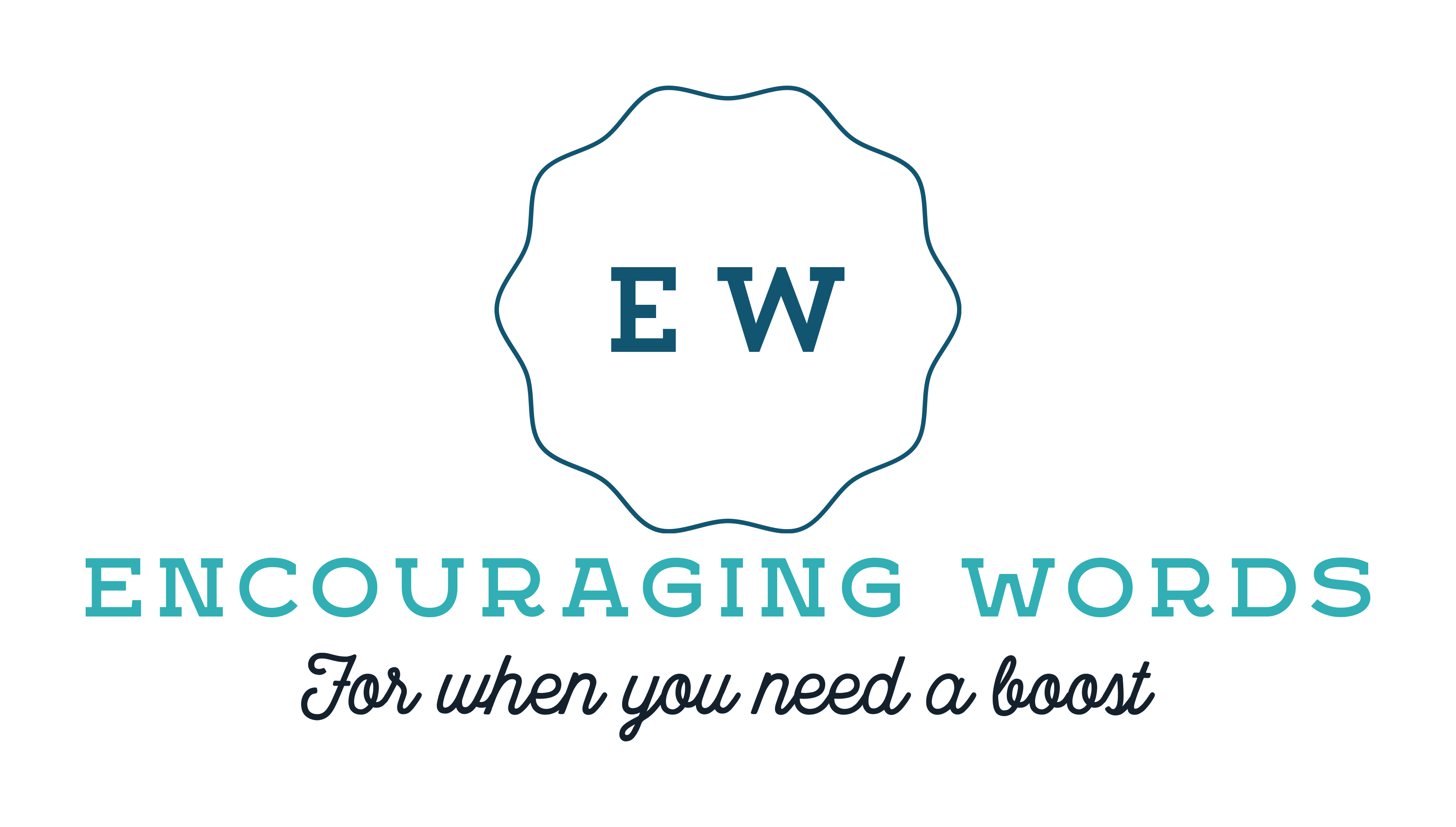 A logo for encouraging words.